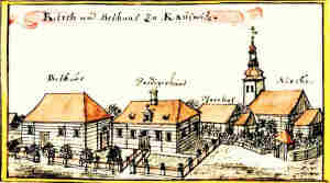 Kirch und Bethaus zu Kaulwitz - Koci i zbr, widok oglny